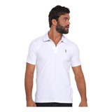 Polo Aleatory Masculina Piquet Inner Contrast Branca