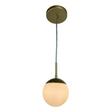 Tangerina Pendente Jabuticaba Dourado 110v/220v