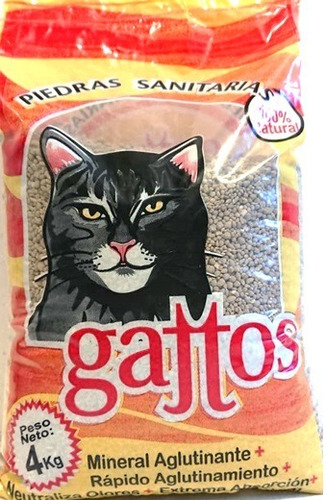 Piedras Sanitarias Aglomerantes Gattos Eco X 4kgs Dmmascotas