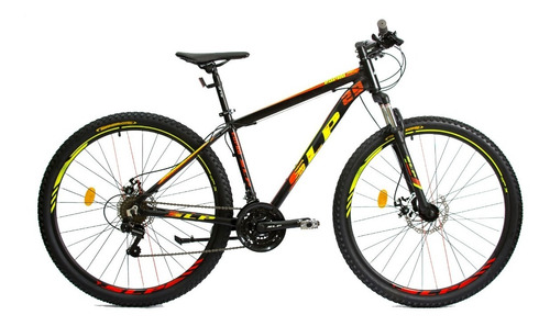 Bicicleta Slp Mtb Aluminio 25 Pro Negro Naranja Amarillo