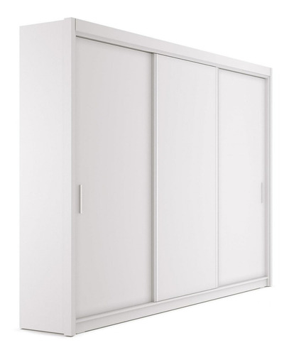 Guarda-roupa Yescasa Viena Viena Cor Branco De Mdp Com 3 Portas  Corrediças