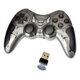 Joystick Inalámbrico Gamepad Netmak Nm-xtreme Ergonomico Gris