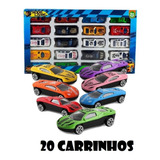 Mini Carrinhos Carro Roda Livre Miniatura Conjunto 20 Peças