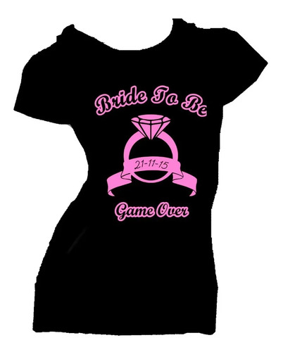 Playera Blusa Despedida De Soltera Game Over Bride To Be | Envío gratis