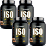 Kit 4 Unidades Whey 100% Isolado Iso Protein 900g Pro Corps