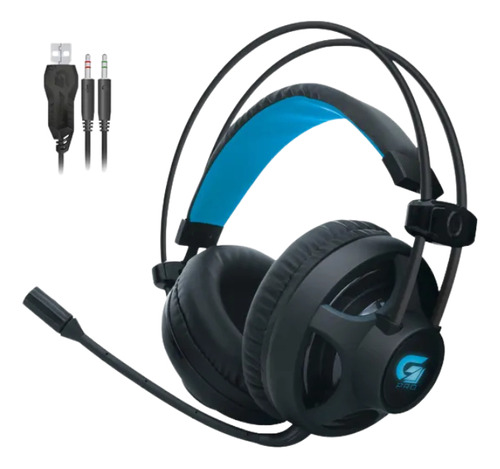 Headset Fortrek Pro H2 Gamer P2 E Usb Com Microfone  Preto