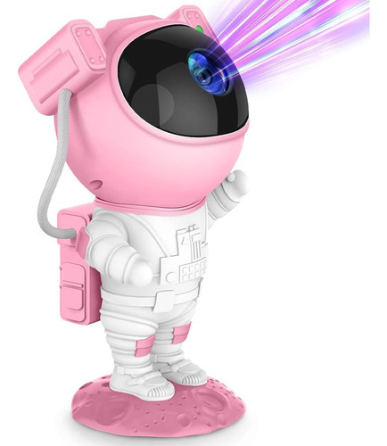 Proyector De Estrellas Astronauta Luz Led De Galaxia (rosa)