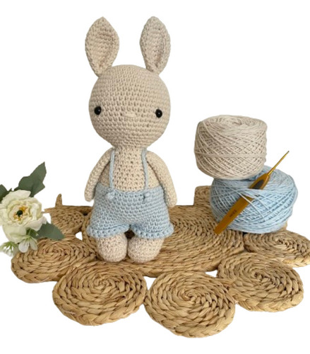 Conejo Apego Tejido Crochet Enterito - Varios Colores