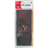 Pack 10 Pliegos Papel Seda Negro Nacarado 50.8x66cm