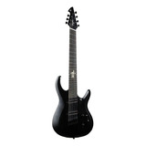 Guitarra Tagima Brasil True Range 7c Multiscale Black Satin Material Do Diapasão Pau-ferro Orientação Da Mão Destro