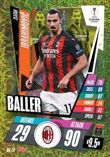 Topps Uefa Champions League Match Attax Extra Baller Ba18 Zl