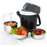 Termo Comida 2,0 L 3 Recipientes Home Elements