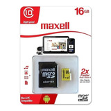 Memoria Micro Sd 16 Gb Clase 10 Maxell Tablet Celular Audio