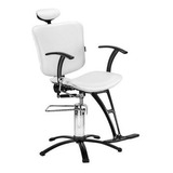 Sillon De Barberia Profesional Reclinable Peluqueria Blanco