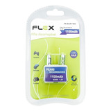 Pilha Palito Aaa 1100mah Flex Recarregáveis Com 2 Pilhas