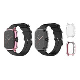 2x Capa Case Com Película Para Amazfit Gts2 Mini Bip U Pro