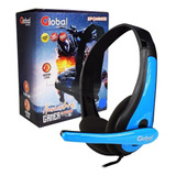 Auriculares Epgmr035 Gaming Con Microfono Stereo Negros/azul Color Negro/azul