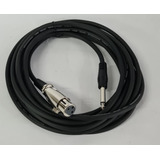 Cable Para Micrófono 10 Mt Xlr /canon Hembra A Plug 6.3