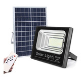 Lampara Foco Solar 120 Led 100w + Panel Solar Control Remoto