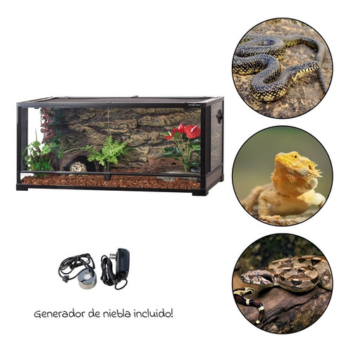 Reptizoo Terrario Reptiles Grandes 190 L 2 Puertas 92x45x45