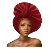 Nigeriano Para Mujer, Turbante Africano Aso Oke Gele Headtie