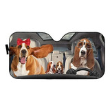 Greture Funny Basset Hound Visera Para Parabrisas Para Coche