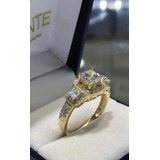 Anillo De Compromiso Oro 10k Diamante Cultivado Envio Gratis