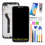 Pantalla Lcd Para Moto G7 Power Xt1955 Original Con Marco