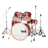 Bateria Taye Spotlight Graphic Red / Bateria Acústica