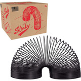 Juguete Resorte Slinky  Metalico Negro Edicion De Coleccion