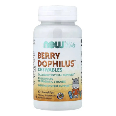 Now Foods Probióticos 10 2 Billion Berry Dophilus 60caps Frutas Silvestres | Envío gratis