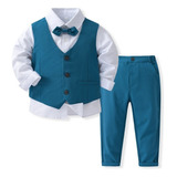 & Conjunto Formal Niños Fiesta Larga 4 Piezas .