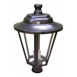 Farol Exterior Columna Lampara Led 1 Luz Hexagonal M1030