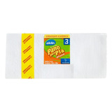 5 Kits Pano Pia Multiuso Limpeza Alklin 28cm X 30cm Branco