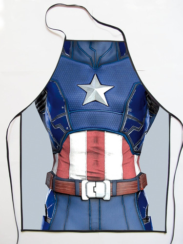 Delantal Cocina Capitan America Avengers Sexy 50x65 A Pedido