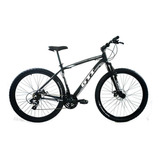 Mountain Bike Gti Roma Aro 29 19 21v Freios De Disco Mecânico Câmbios Mtb 7v Cor Preto/cinza