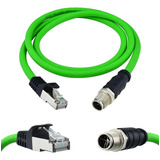 Cable Blindado Ethernet Industrial Cat6a Con Codificación X 