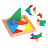 Puzzle De Ingenio Tangram Rompecabezas 7 Piezas Didactico Cubeta Toys