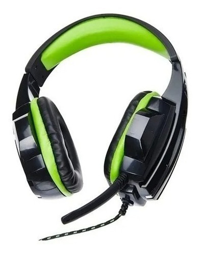 Headset Gamer Multilaser Preto E Verde Ph123