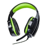 Headset Gamer Multilaser Preto E Verde Ph123