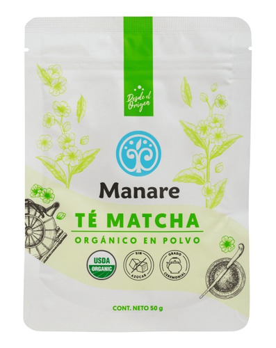 Té Matcha En Polvo Orgánico 50 G - Manare