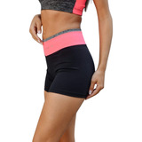 Short Calza Deportiva Mujer Suplex Cintura Ancha Color Sgind