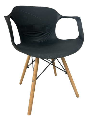 Sillon Jim Base Eames Madera Outlet Pack 2 Unid