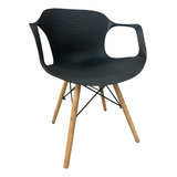 Sillon Jim Base Eames Madera Outlet Pack 2 Unid