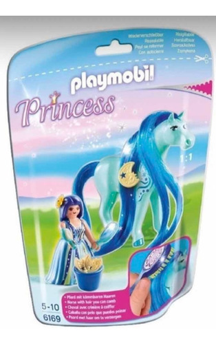 Playmobil Princess Bags 6169,princesa Con Caballo Luna Azul!