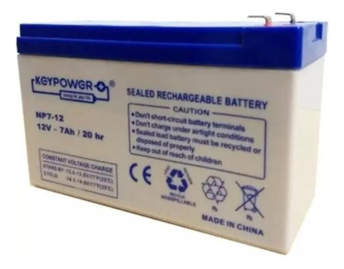 Bateria Key Power 12v 7ah Para Paneles De Alarma O Ups