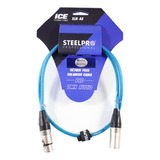 Cable Xlr 1m Balanceado Steelpro Xlr-az-1m Plug-jack Prof.