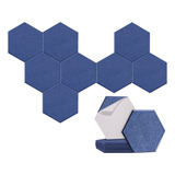 Paquete De 8 Paneles Acústicos Hexagonales Autoadhesivos, Qu