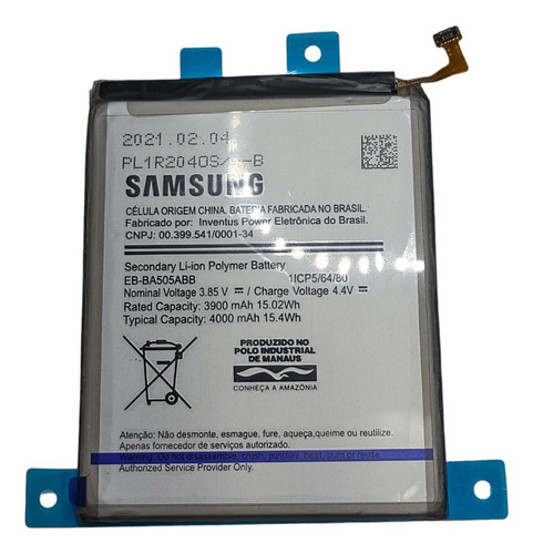 Bateria Galaxy A30s - Original Genuína