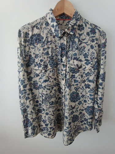 Wanama - Camisa Estampada Con Flores- Impecable 